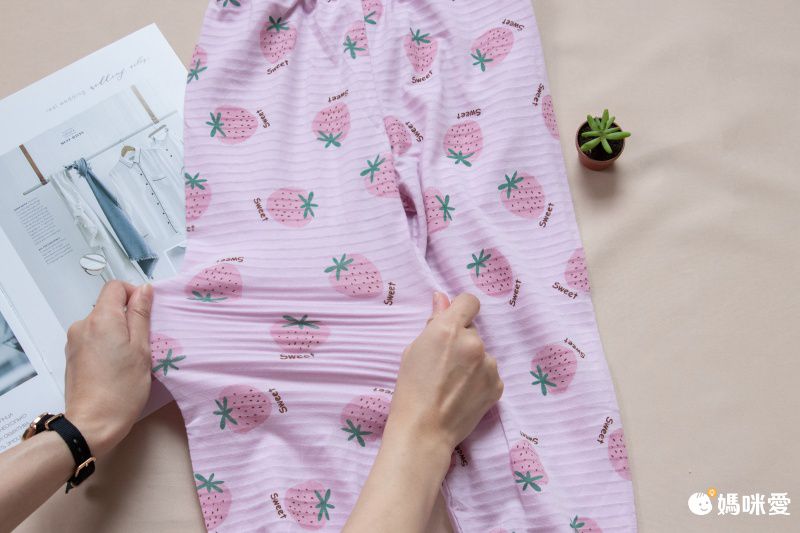 MAMDADKIDS - 竹節棉長褲兩件組-草莓組合-紫色