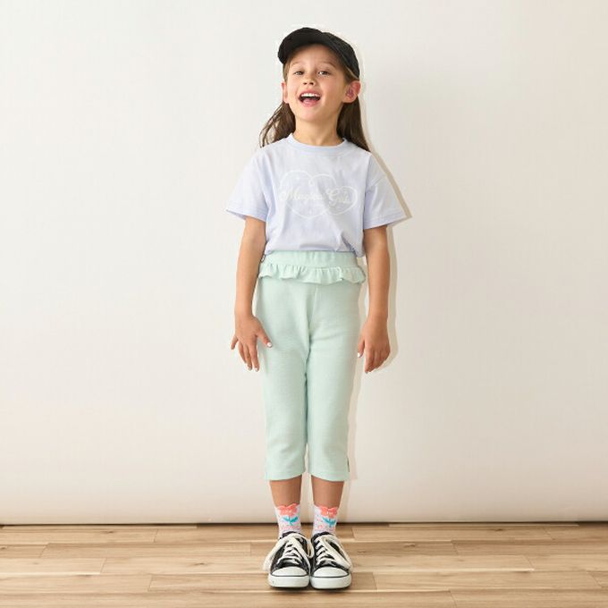 日本 Lycee mine - 純棉百搭印花短袖上衣-獨角獸-海軍藍