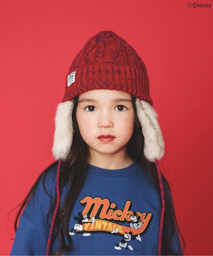 日本 BREEZE - 聯名款 迪士尼印花長袖上衣-米奇復古-黃