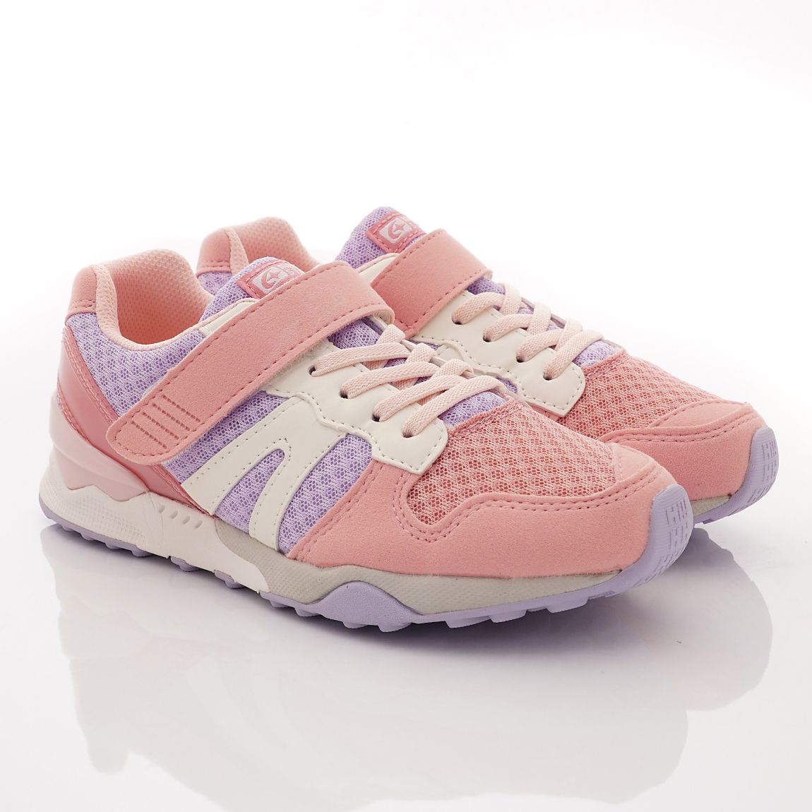 Moonstar日本月星 - 頂級HI系列穩健運動款(中大童段)-運動鞋-紫/粉