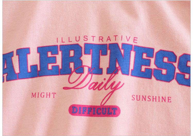 純棉短袖連身裙-ALERTNESS-杏色+黑