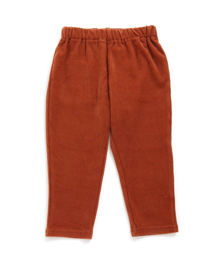 日本 BREEZE - 素色羅紋休閒長褲-象牙白