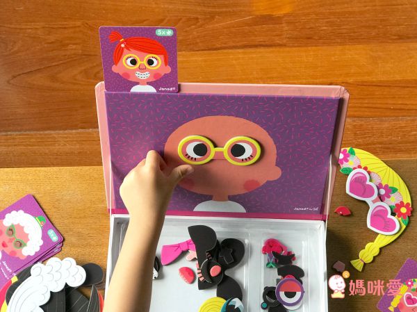 法國Janod - 【熱賣】磁鐵遊戲書-有趣的臉