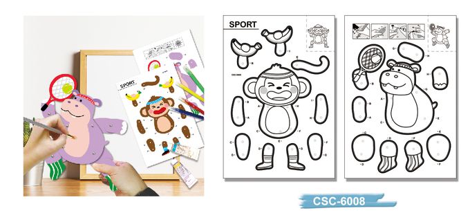 彩繪DIY可動紙偶CSC-6008