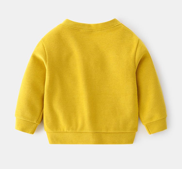 WELLKIDS - V領休閒排釦針織開衫外套-微笑-灰色