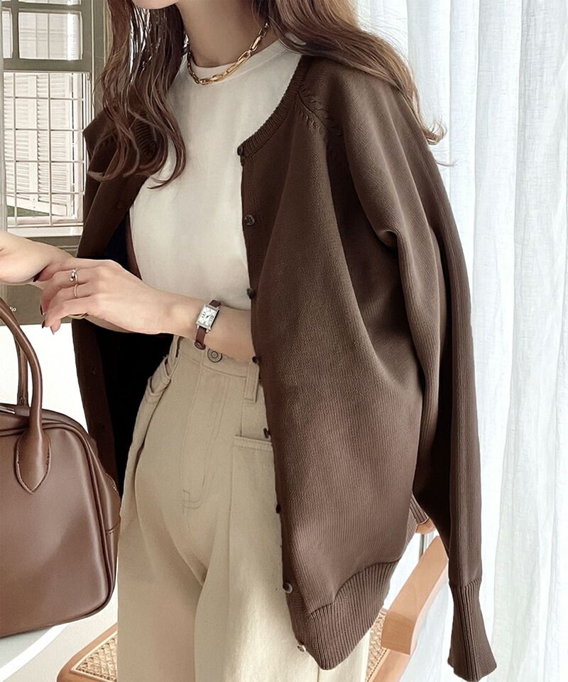 日本 Classical Elf - [必收款] 2WAY輕量百搭薄針織外套-果綠