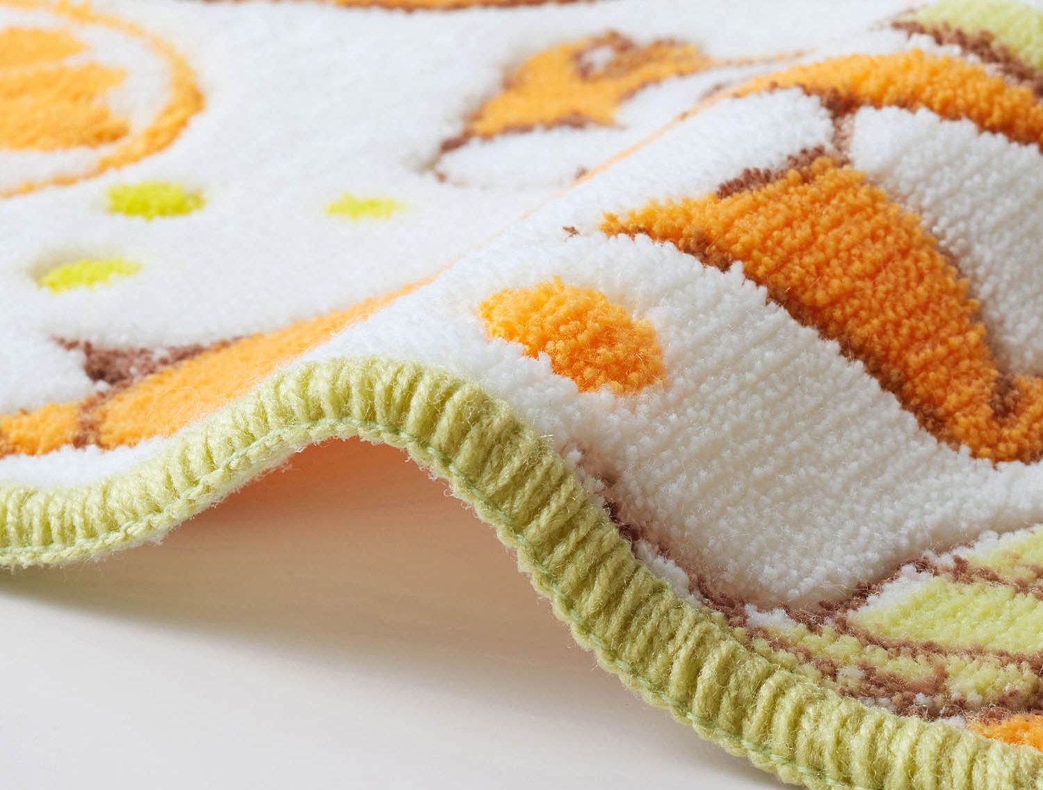 日本千趣會 - mini labo 去泥污腳踏墊-法蘭西花朵-藍綠