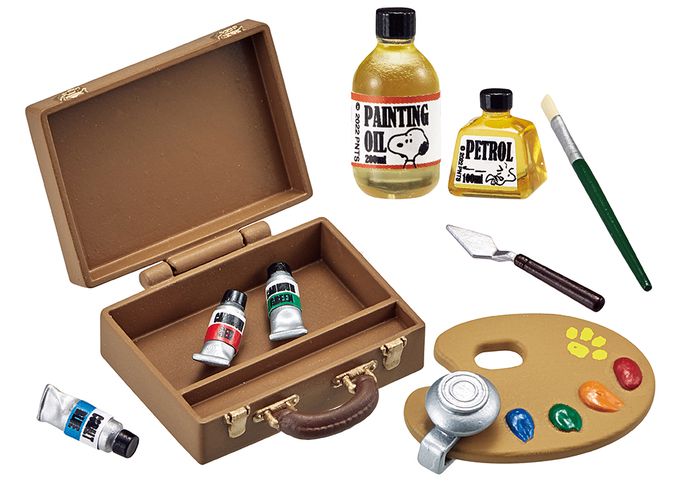 RE-MENT - SNOOPY系列 史努比藝術工作室 整組8種