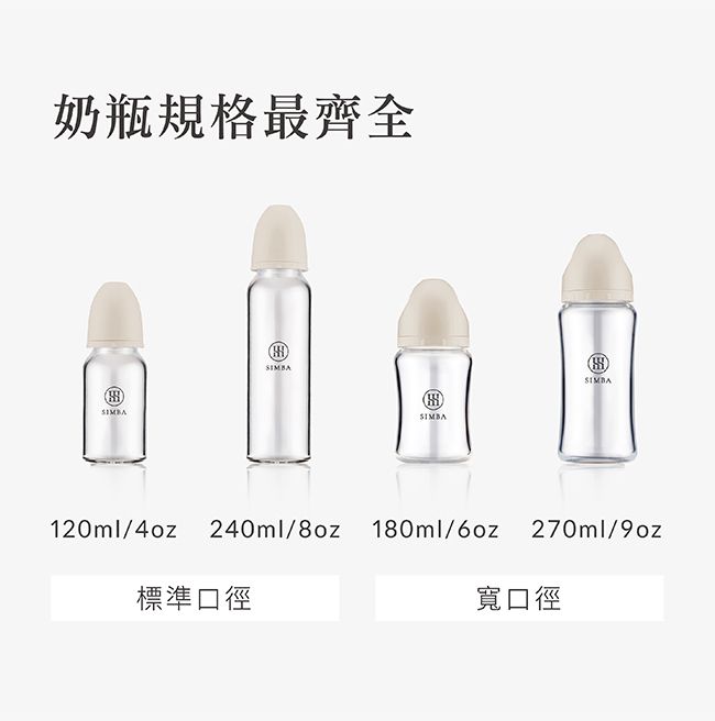 Simba 小獅王辛巴 - 蘊蜜質金玻璃寬口防脹氣奶瓶-杏茶-180ml