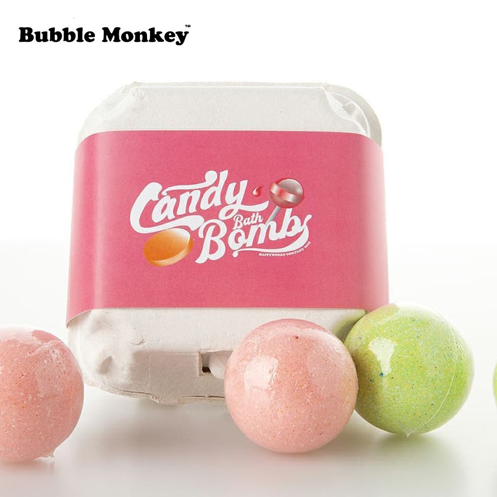 CANDY BOMB 碳酸浴泡澡球 4入體驗盒 粉