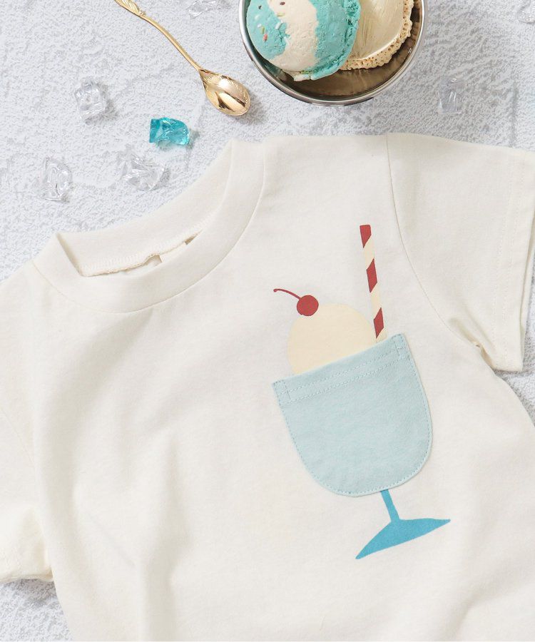 日本 apres les cours - 童趣印花口袋短袖上衣-昆蟲-草綠