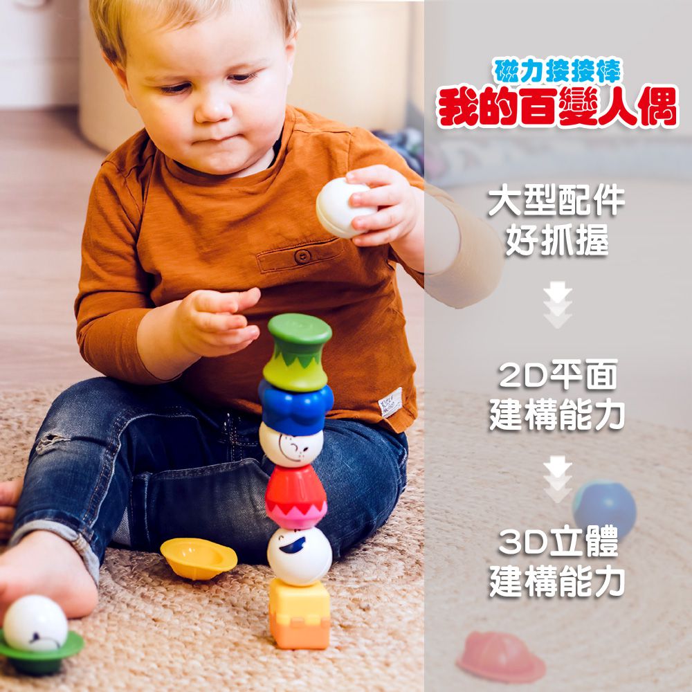 【SMARTMAX】磁力接接棒—我的百變人偶