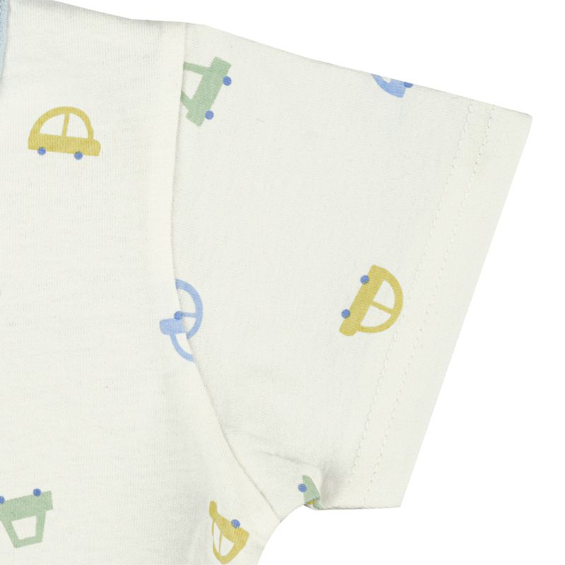 akachan honpo - 家居服附肚圍-汽車-淺藍色