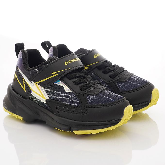 Moonstar日本月星 - 月星MSCN-3E競速運動款(中大童段)-運動鞋-黑