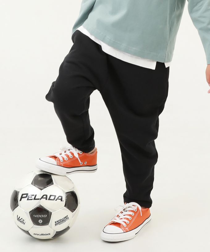 日本 devirock - 100%棉 純色運動風舒適長褲-淺灰棕