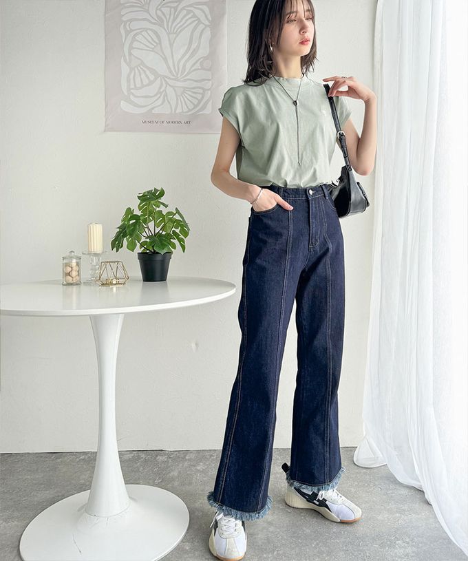 日本 Classical Elf - 刺繡logo魅力法式袖上衣-小立領-白