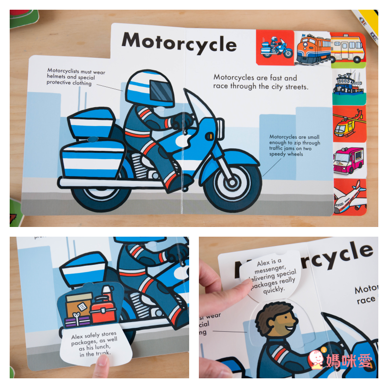 Lift-the-Flap Tab: On the Go 交通工具翻翻書