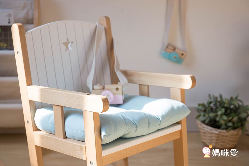 HELLO MONKEY - 北極星兒童搖椅（附海藍椅墊)