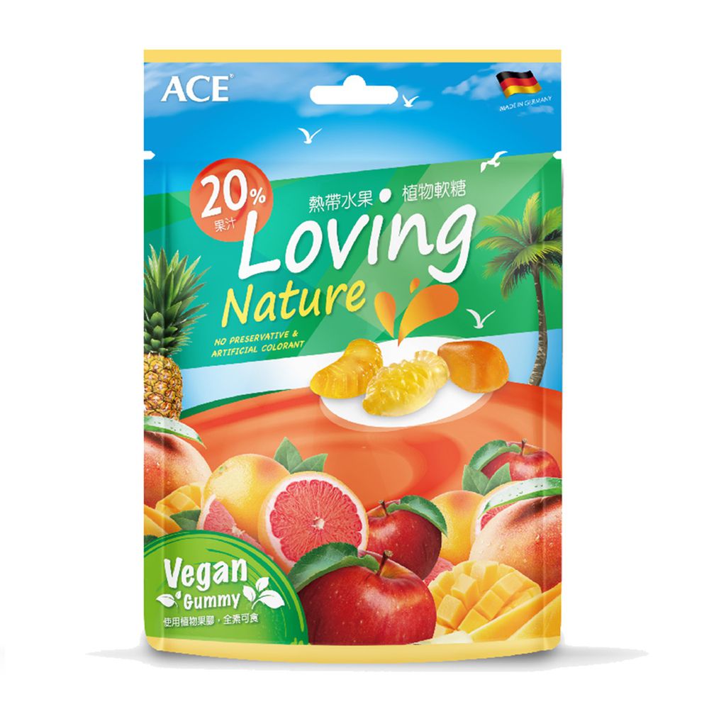 ACE - 熱帶水果植物軟糖-160公克/袋