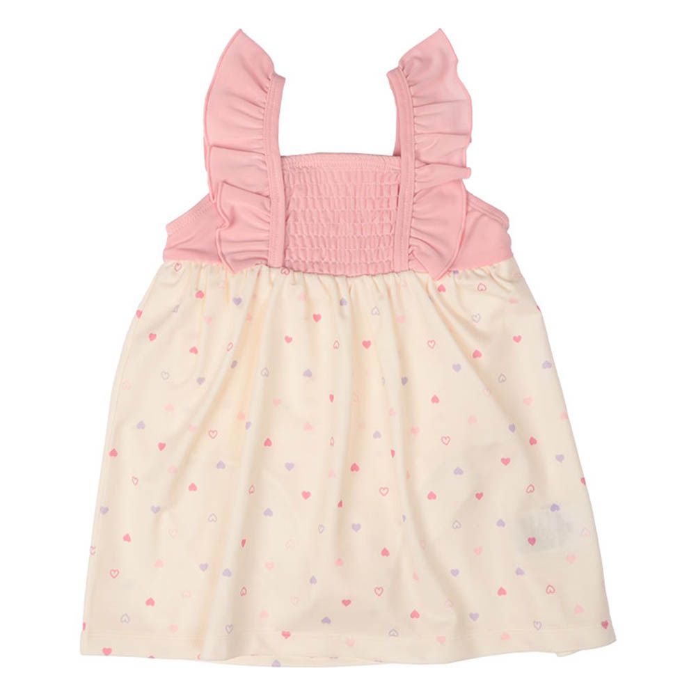 連身泳衣-愛心-粉紅色