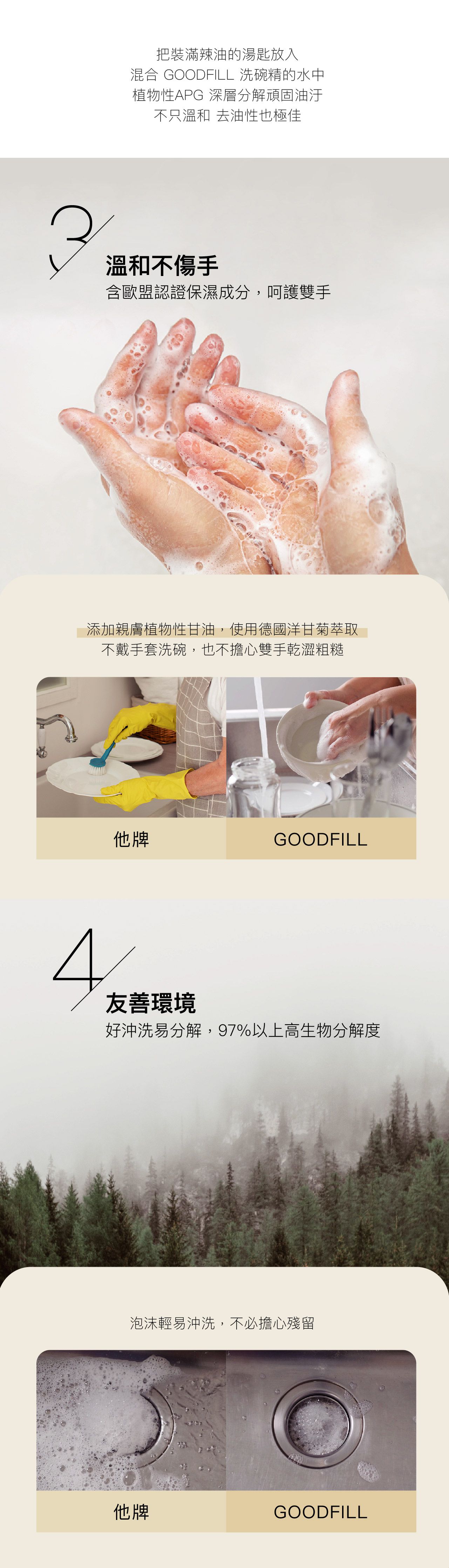 台灣 GoodFill - 植萃安心洗碗精-500ml