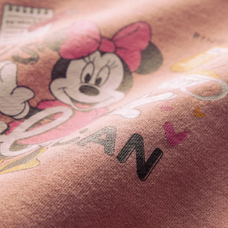 日本千趣會 - 迪士尼裏毛長袖上衣-瑪麗貓與花-奶油黃