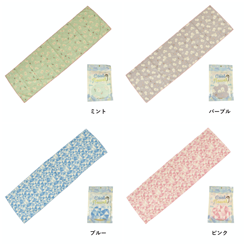 日本涼感雜貨 - 水涼感巾-漸層結晶-藍 (30x100cm)