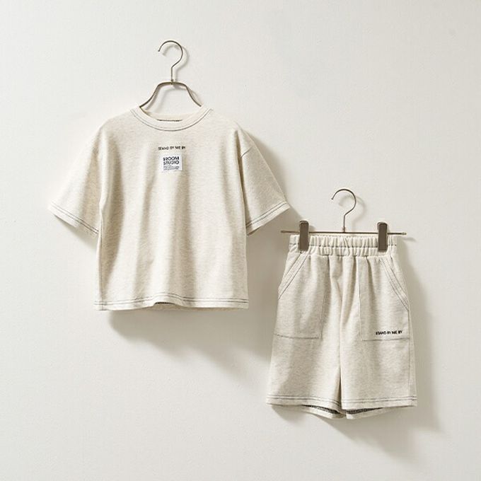 日本 b-ROOM - 柔軟舒適縫線短褲-黑