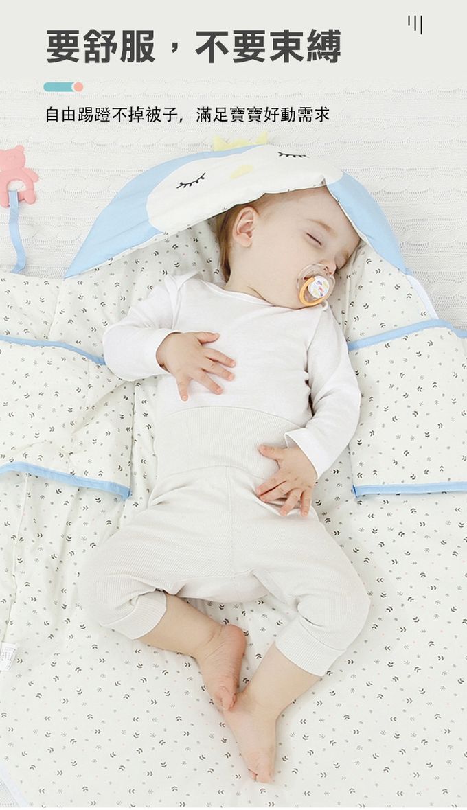 JoyNa - 嬰兒動物感溫睡袋 肚圍保暖-愛麗克絲小兔