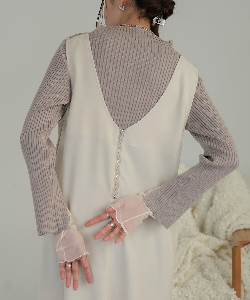 日本 Bab - 2WAY設計修身背心裙-水藍