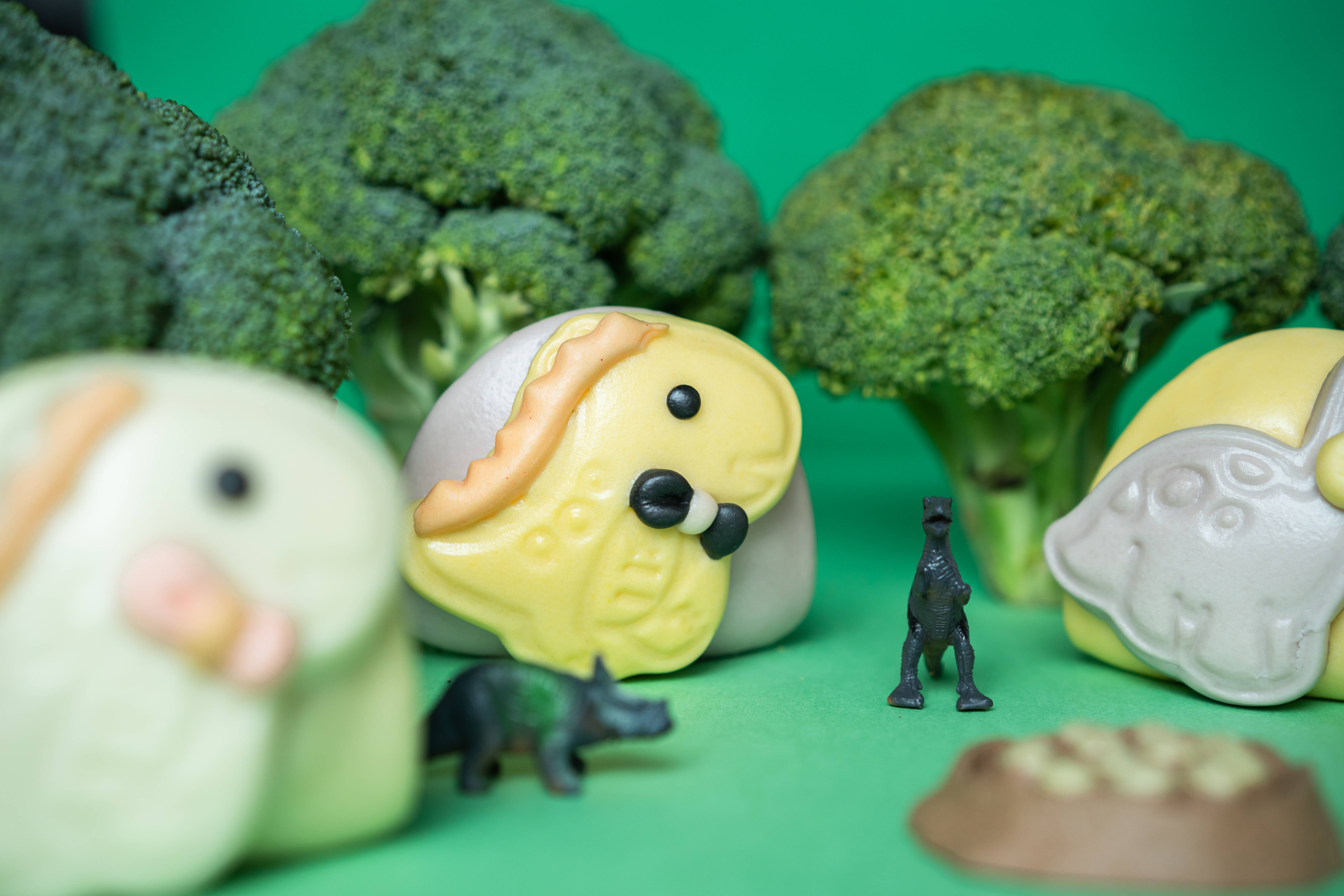 老甜媽手工饅頭 - 彩虹小恐龍造型刈包