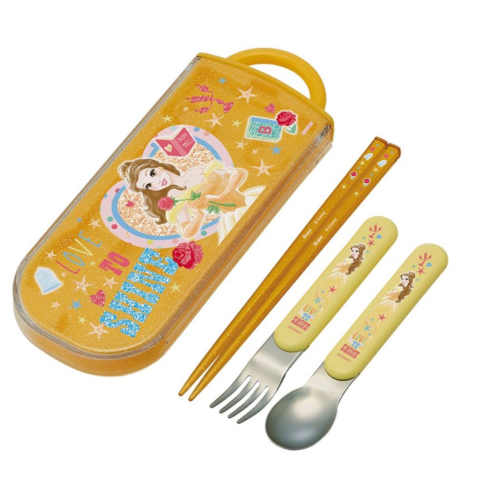 日本 SKATER - 銀離子三件餐具組-貝兒