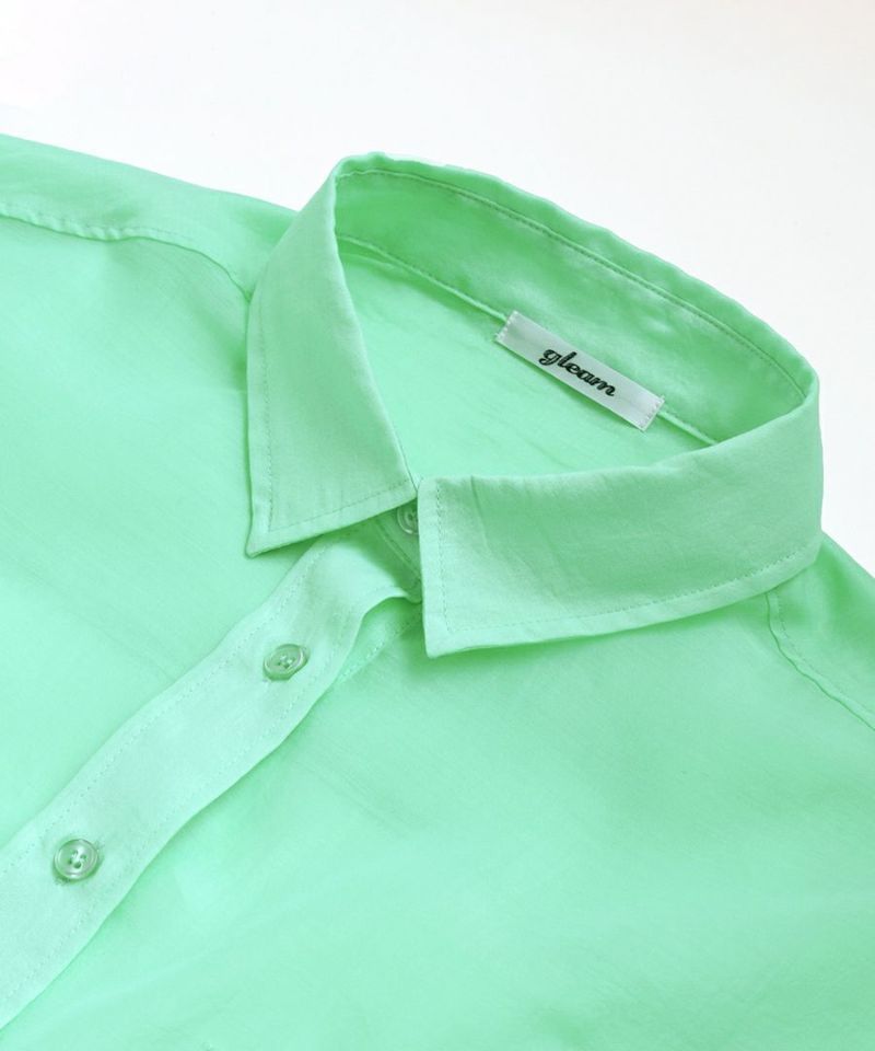 日本 zootie - 夏日時光透膚輕盈襯衫/薄外套-粉