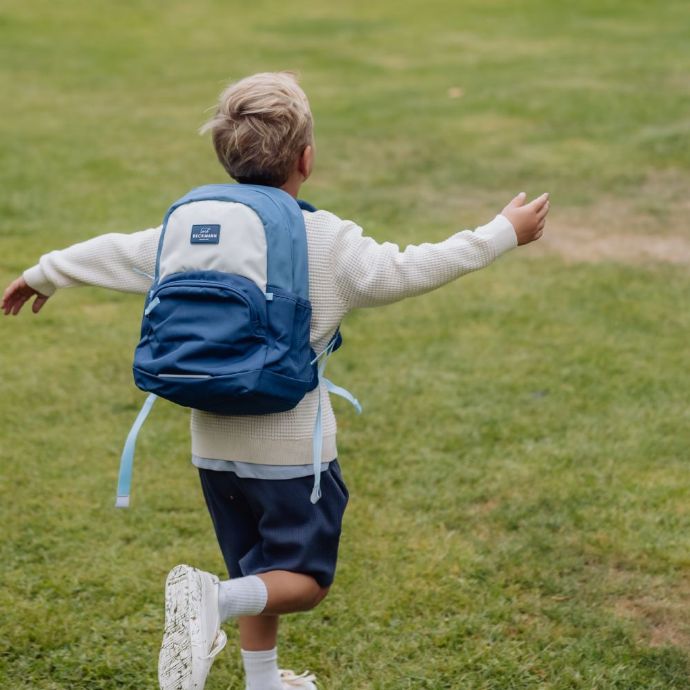 Beckmann-Sport Mini 幼兒護脊背包 12L - 藍色拼接