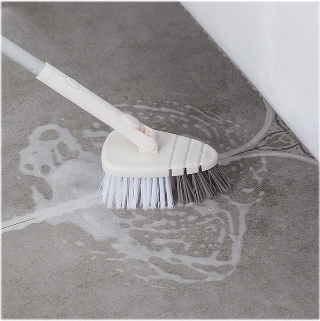 多功能居家清潔掃除套組-常用系列-2節輕巧伸縮桿x1+靜電除塵拖把頭x1+除塵撢頭x1+掃把頭x1+磁磚清潔刷頭x1+海綿刷頭x1+乾巾x3+濕巾x3