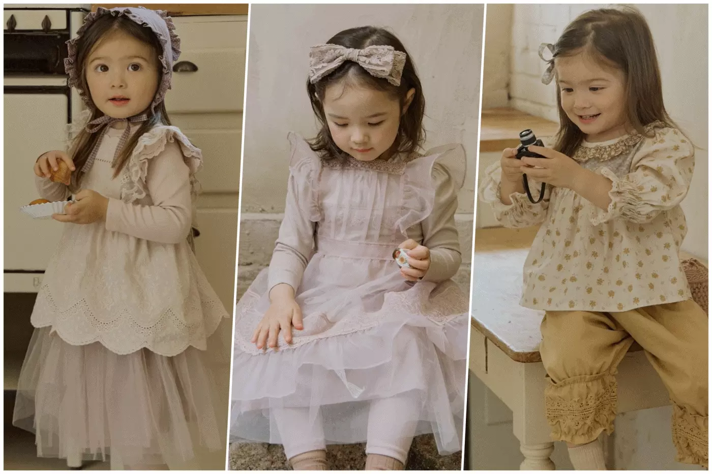 韓國 Puellaflo - 鬆緊腰花園拼布蛋糕裙-藕紫