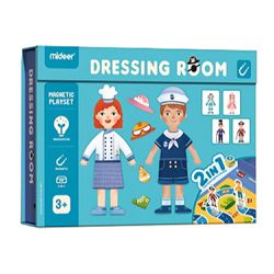 MiDeer - 二合一遊戲磁鐵書-試衣間
