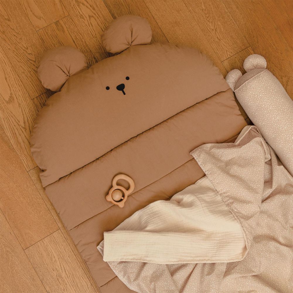 正韓Hello HiZoo - 純手工製純棉柔感便攜式動物兒童睡袋(枕頭+睡墊+被子)-Hi Bear 熊熊