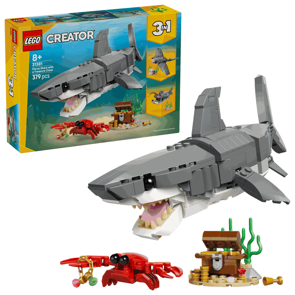 LEGO 31381 凶猛鯊魚和寶箱 Fierce Shark with a Treasure Chest