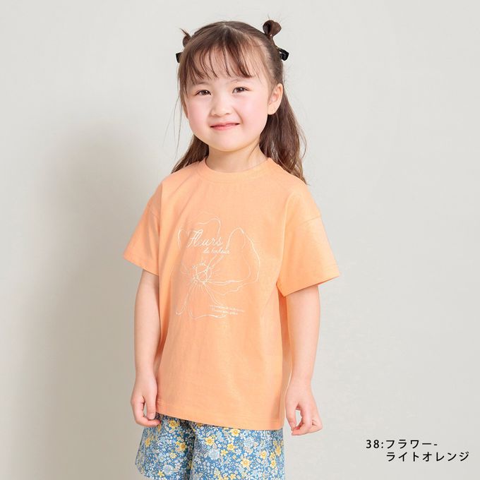 日本 BRANSHES - 純棉可愛女孩短袖上衣-獨角獸-淺紫