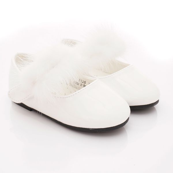 PV日式私藏 - 專櫃童鞋-氣質毛毛公主鞋款(寶寶段)-白