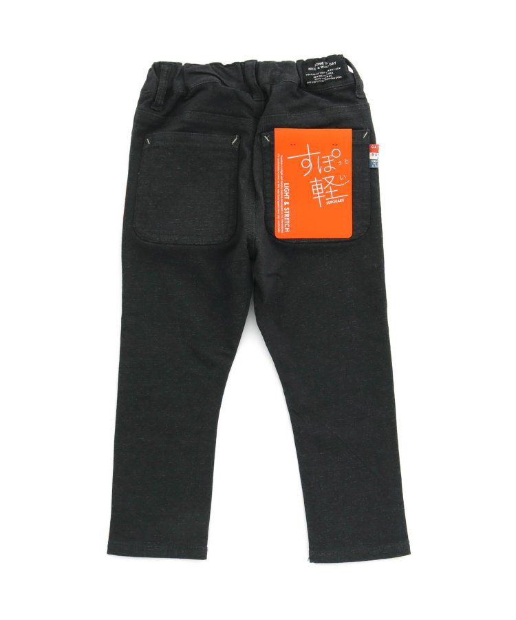 日本 BREEZE - 內刷毛輕量彈力直筒長褲-酒紅