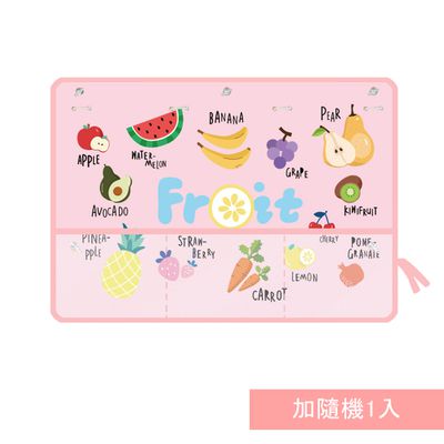 JoyNa - 2入-汽車窗簾 遮陽簾 吸盤式 有網袋收納-粉水果+隨機一入 (70*50)