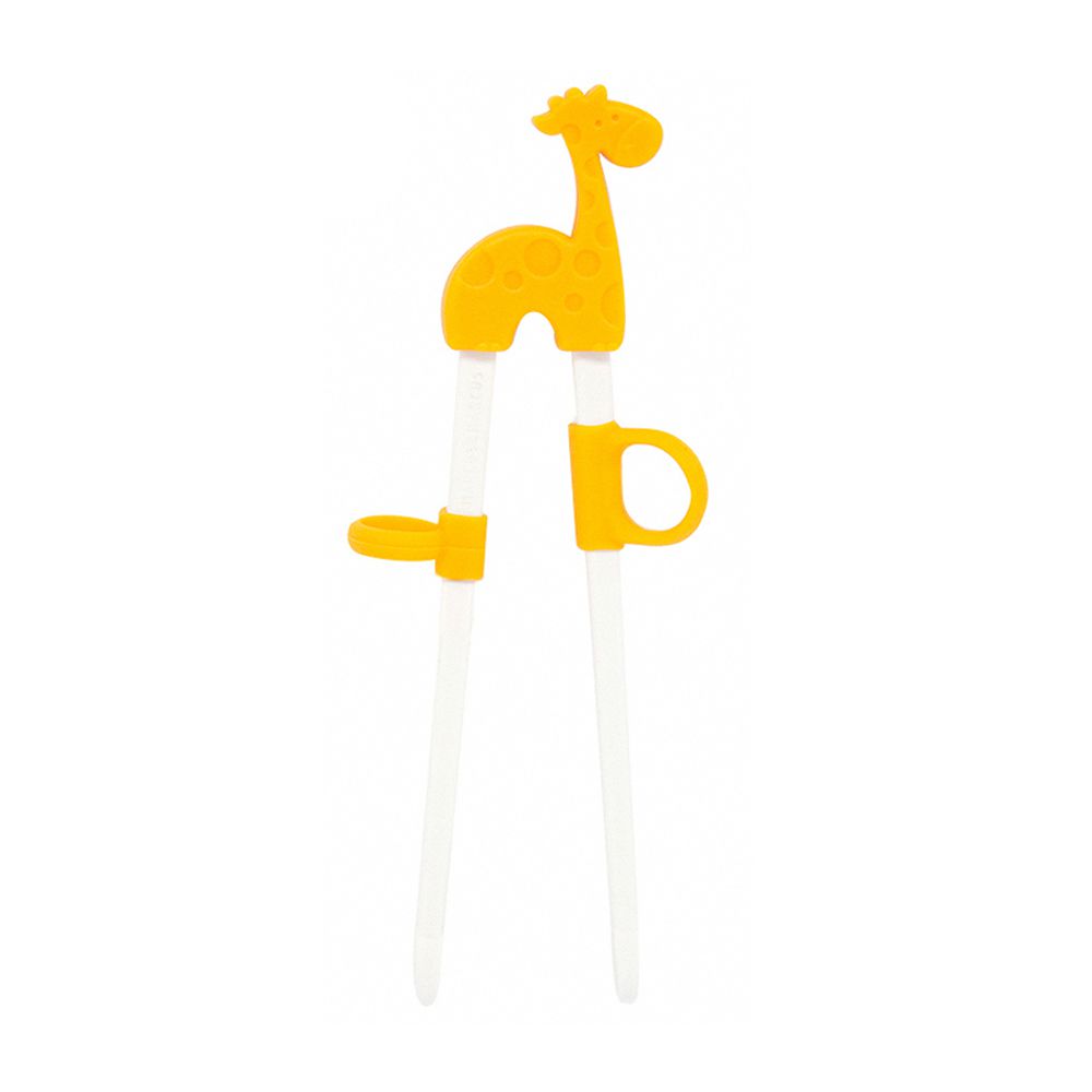動物樂園幼兒學習筷-長頸鹿(黃)