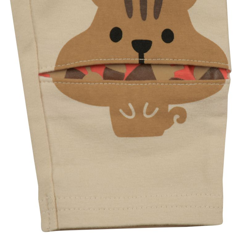 akachan honpo - 趣味7分緊身褲-象牙白色