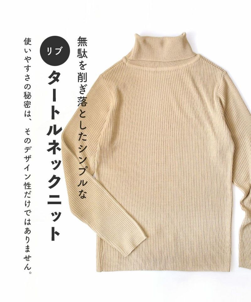 日本 zootie - 舒膚系列 彈性羅紋針織上衣-中高領-黑