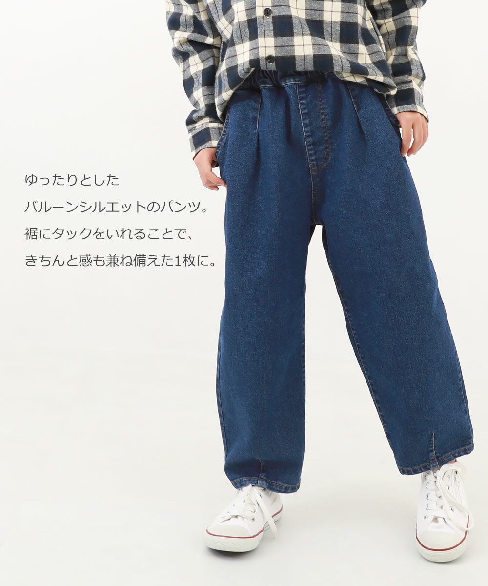 日本 devirock - RAKU DENIM 舒適丹寧褲-寬版廓形-刷白