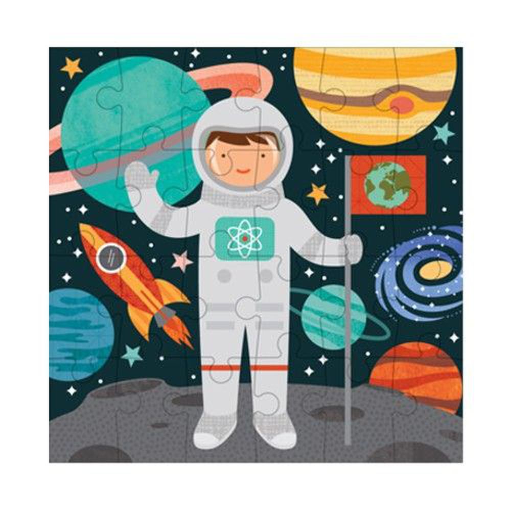 美國 Petit Collage - 小拼圖-太空人-24片