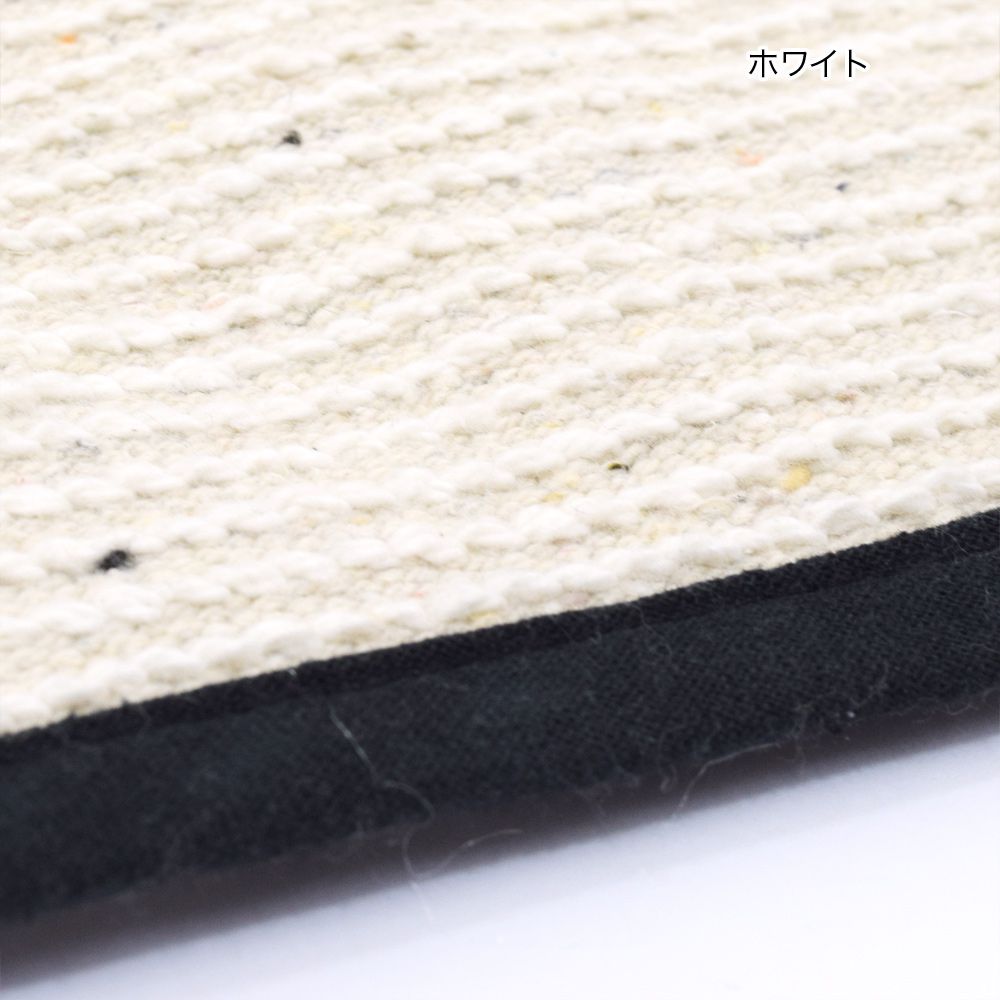 日本 TOMO - 短絨吸水印花腳踏墊/地墊-半月型微笑-粉灰 (約35×70cm)