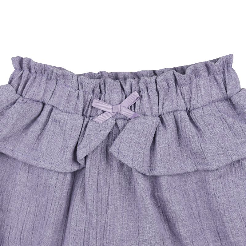 akachan honpo - 短褲-柔軟楊柳布-紫色